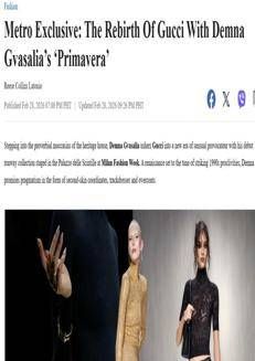 Filippine: Gucci e Demna Gvasalia celebrano il Rinascimento italiano a Milano, con un'eco di celebrità a Manila