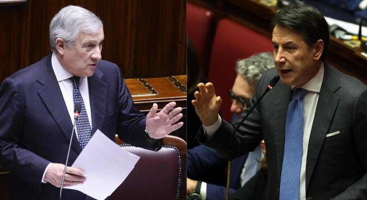 Antonio Tajani e Giuseppe Conte (Ipa)