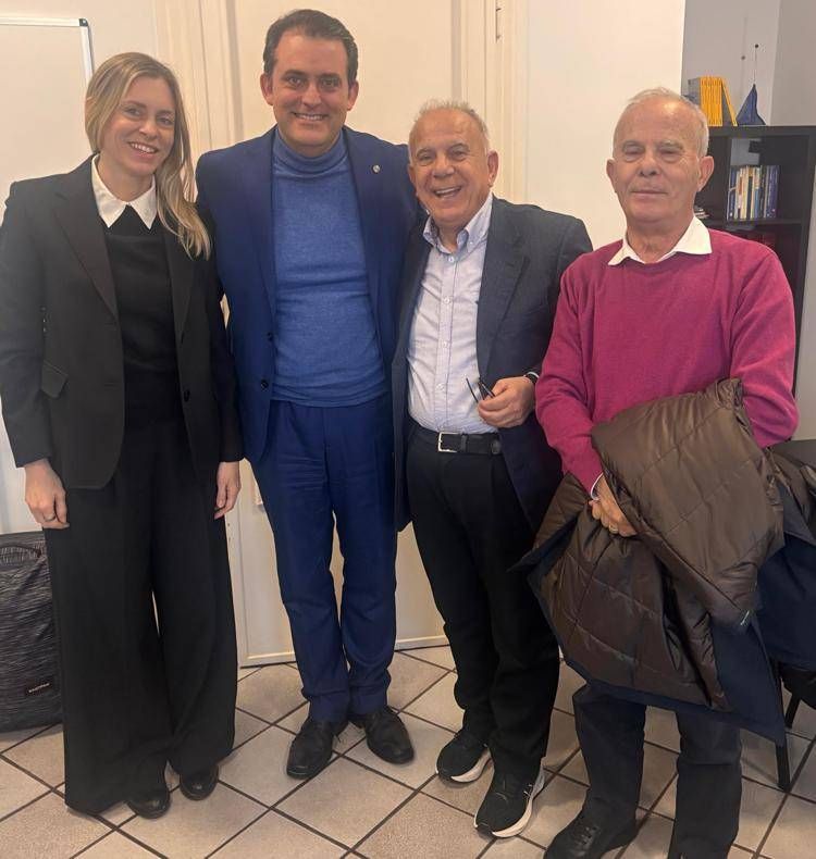 Da destra: Francesco Loi, Pietro Lo, Salvatore Piazza e Maria Debellini