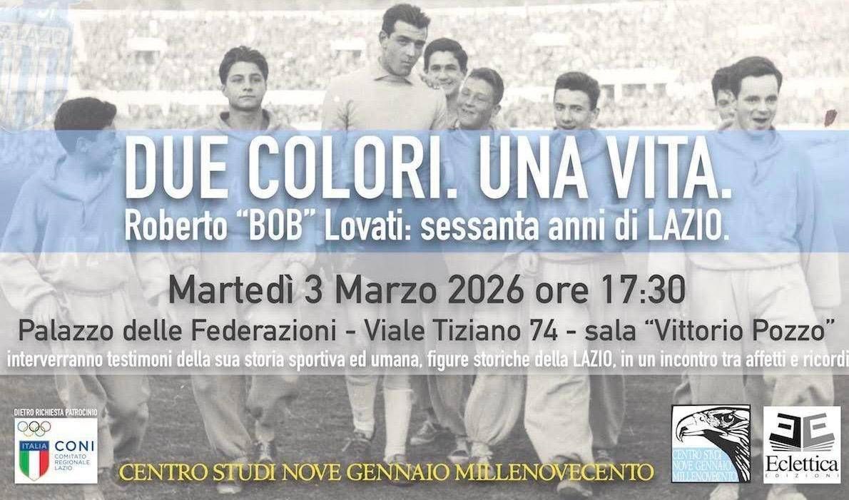 "Sessant'anni di Lazio", un libro per 'Bob' Lovati