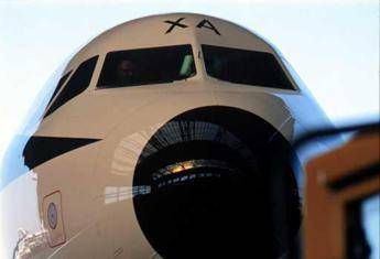 Un aereo  all'aeroporto di Fiumicino
 - Foto Iberpress