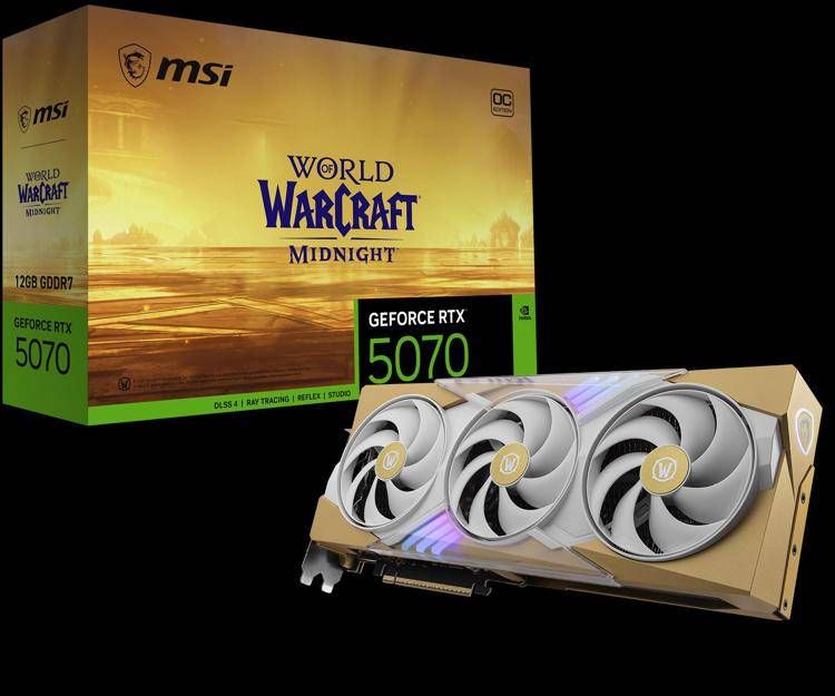 MSI presenta la serie limitata RTX 5070 dedicata a World of Warcraft