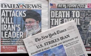 La notizia sulla stampa americana della morte di Khamenei dopo l'attacco Usa-Israele all'Iran - Fotogramma /Ipa