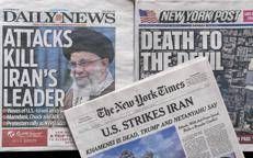 La notizia sulla stampa americana della morte di Khamenei dopo l'attacco Usa-Israele all'Iran - Fotogramma /Ipa