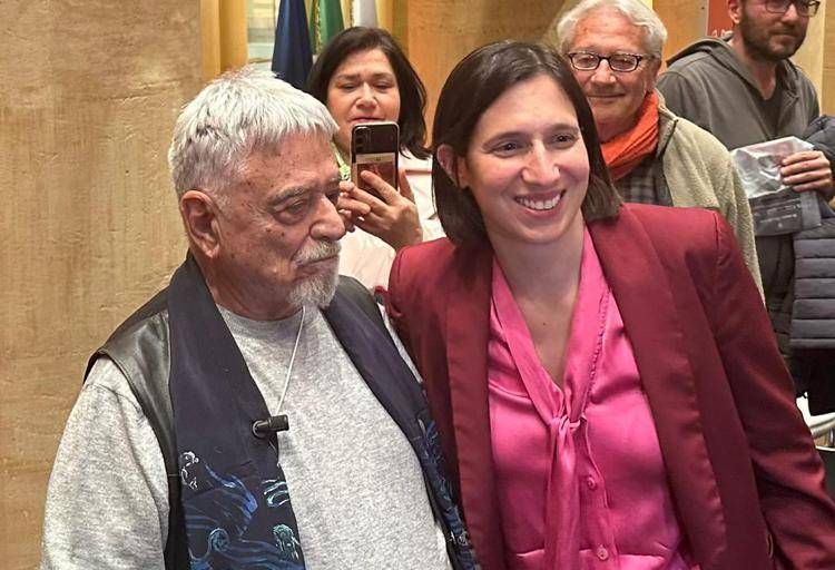 Achille Occhetto ed Elly Schlein - Adnkronos