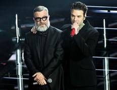 Marco Masini e Fedez (Fotogramma/Ipa)