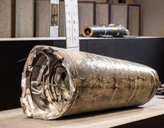 Un frammento di missile iraniano - (Afp)