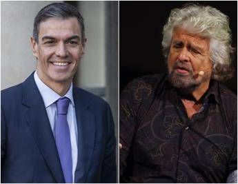 Beppe Grillo torna a farsi sentire e loda il premier spagnolo: "Da Sanchez buon senso epico"