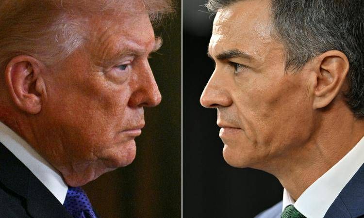 Donald Trump e Pedro Sanchez - (Afp)