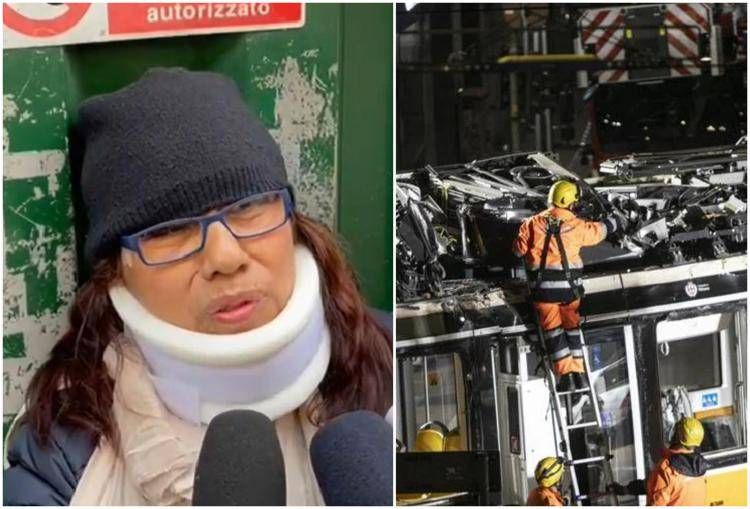 Flores Calderon, la compagna di una vittima dell'incidente del tram