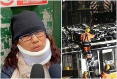 Flores Calderon, la compagna di una vittima dell'incidente del tram