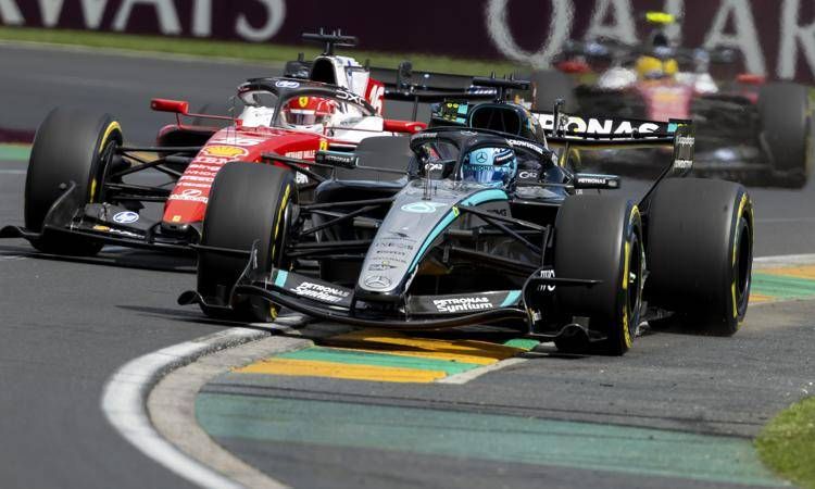 Gp Australia, trionfo Russell e doppietta Mercedes davanti alle Ferrari