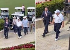 Trump in versione golfista