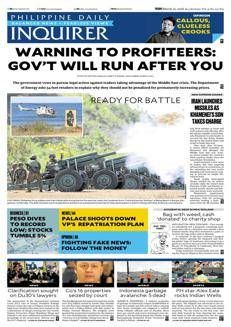 Philippines: Iran appoints Mojtaba Khamenei as new leader and launches missiles at Israel and Gulf nations