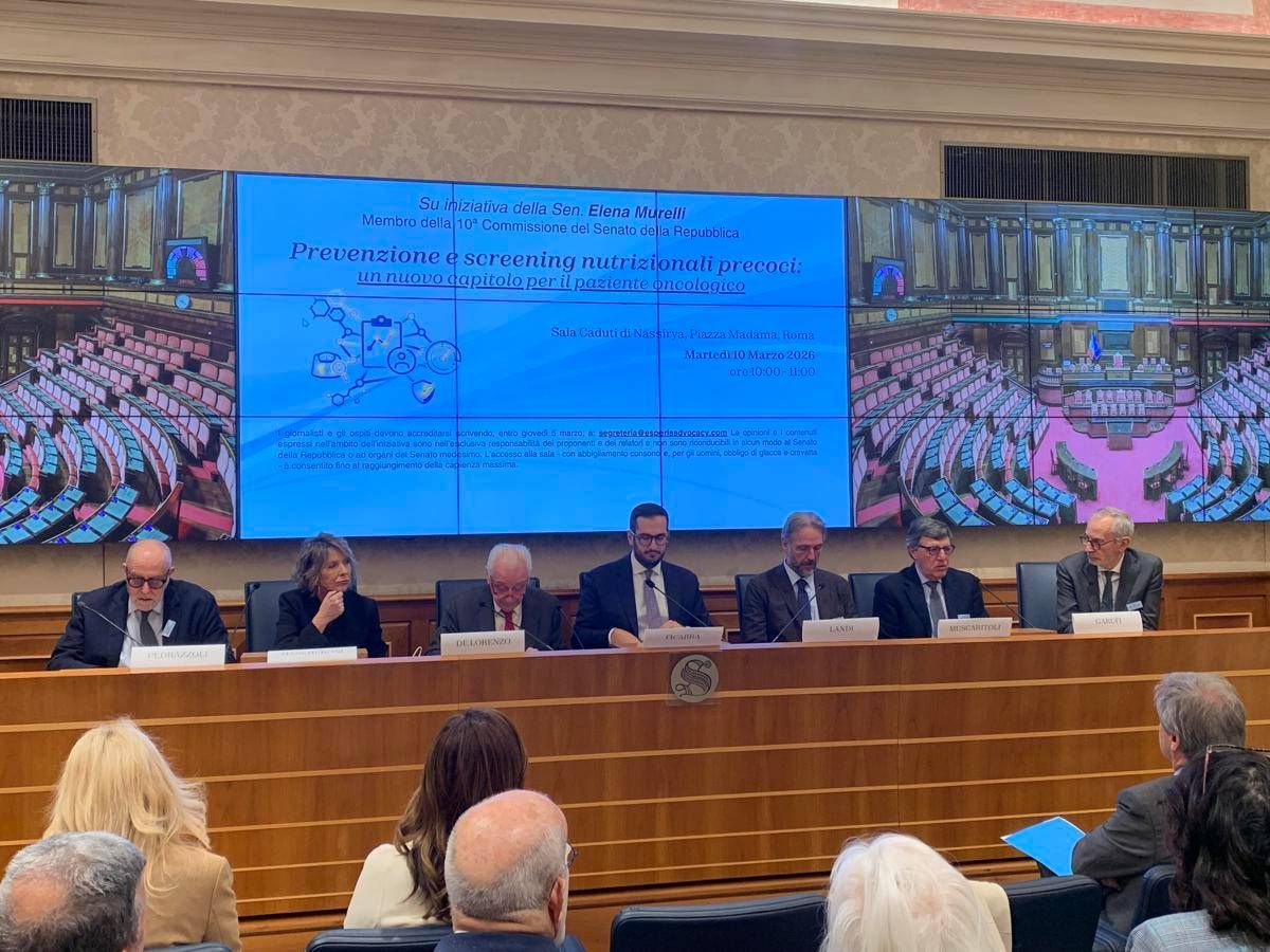 Prevenzione e screening nutrizionali per pazienti oncologici, evento al Senato
