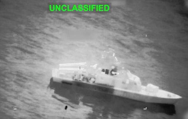 Una delle navi portamine colpite