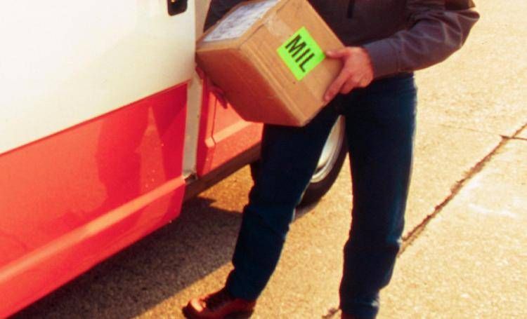 Pacco in consegna - Fotogramma /Ipa