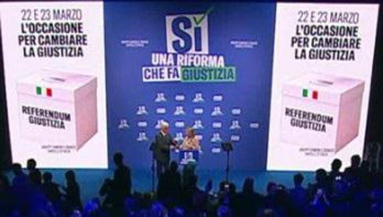 Il momento in cui è salito sul palco