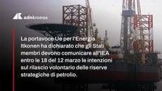 La portavoce Ue per l'Energia Itkonen: gli Stati membri notifichino entro oggi le intenzioni sulle scorte petrolifere