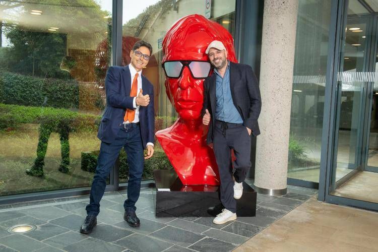 Pier Silvio Berlusconi e Checco Zalone