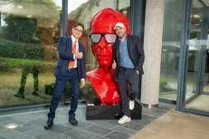 Pier Silvio Berlusconi e Checco Zalone