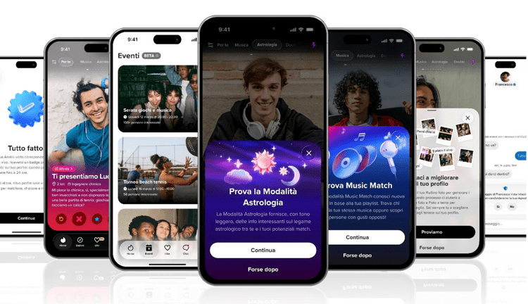 Tinder cambia gli appuntamenti con l'IA, tutte le novità