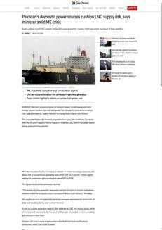 Pakistan: Ridotta dipendenza dal GNL, cancellati accordi con l'italiana Eni