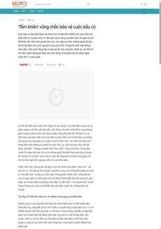 Vietnam: Preparing for the 2026-2031 elections and countering disinformation