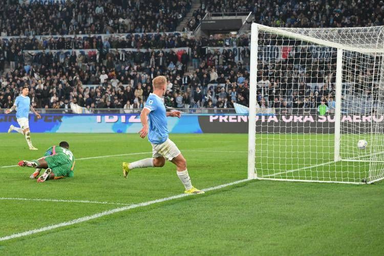 Il gol di Isaksen - (Fotogramma)