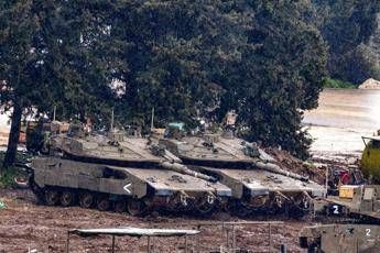 Tank israeliani - (Afp)