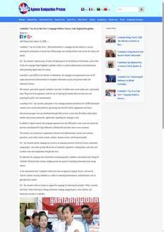 Cambodia: "Say No to Fake News" Campaign a Success in Fighting Misinformation