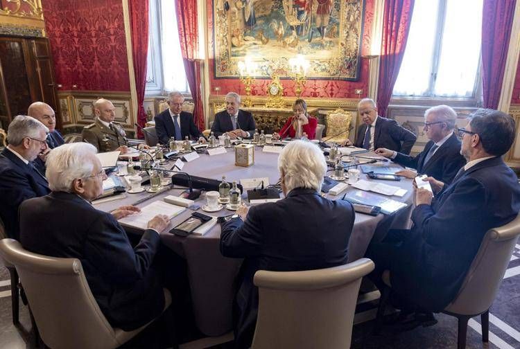 La riunione del Consiglio Supremo di difesa