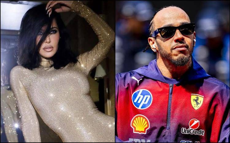 Kim Kardashian e Lewis Hamilton - Instagram+Fotogramma/IPA