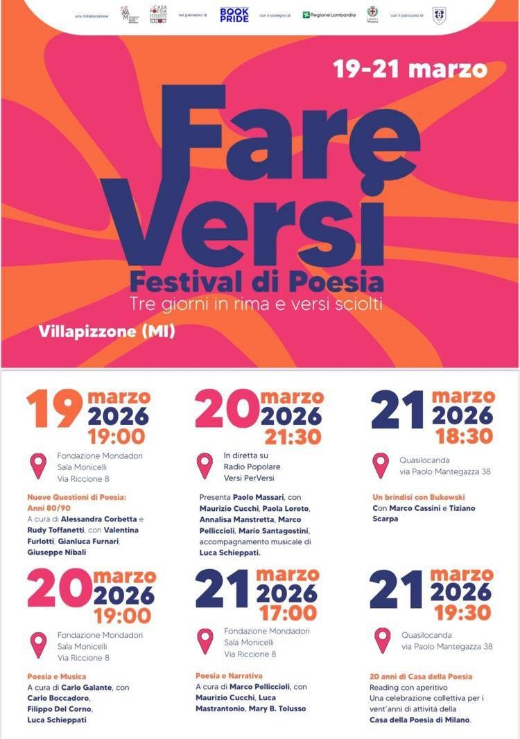 Giornata Mondiale Poesia, Mondadori invita a scoprire il quartiere di Villapizzone