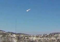 Il meteorite nelle riprese di alcuni testimoni