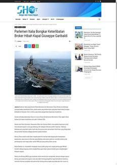 Indonesia: Italian Parliament investigates Drass and the sale of the Garibaldi aircraft carrier