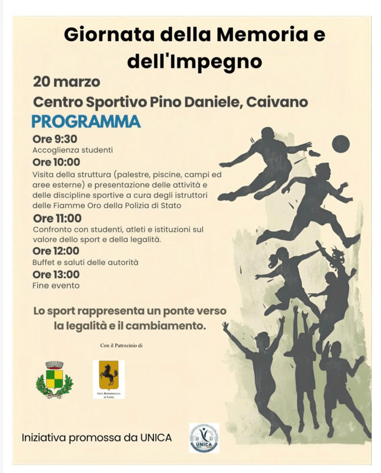 Giorno Memoria e Impegno, il 20 marzo a Napoli evento 