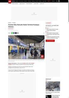 Indonesia: Peak passenger numbers for Lebaran Idulfitri 2026 at Purabaya Terminal