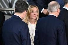 Giorgia Meloni al Consiglio Ue - Afp
