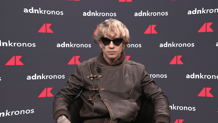 Chiello negli studi di AdnKronos