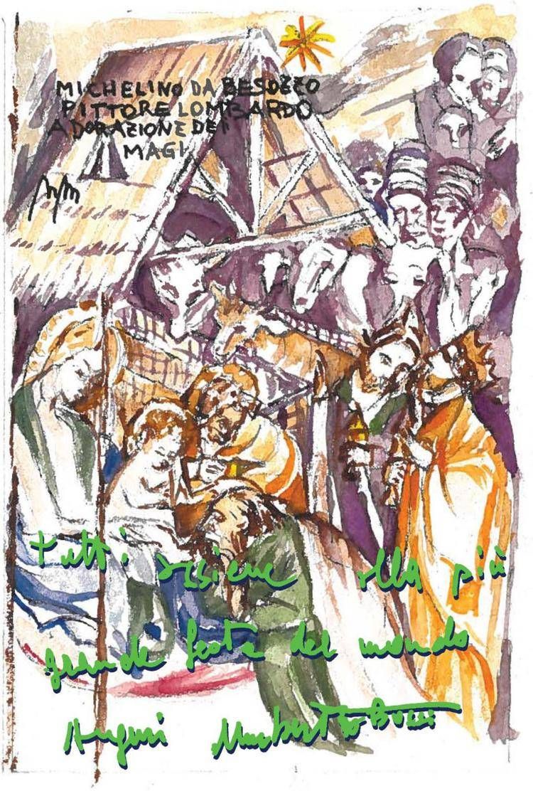 Bossi: a Natale l'ultima card con l'acquerello per gli auguri, una tradizione durata 30 anni