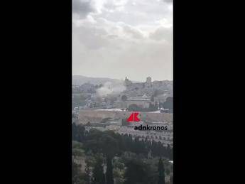 Gerusalemme, frammenti di missili iraniani su città vecchia vicino alla Spianata delle Moschee - Video