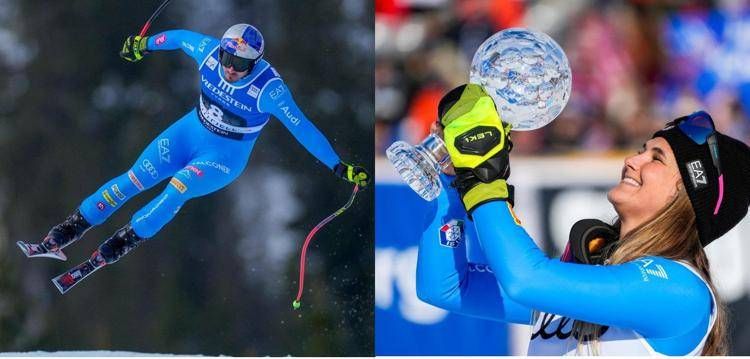 Dominik Paris e Laura Pirovano (Afp)