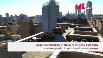 Quanto vale il terrazzo? In Italia fa salire i prezzi delle case di circa 120euro/mq