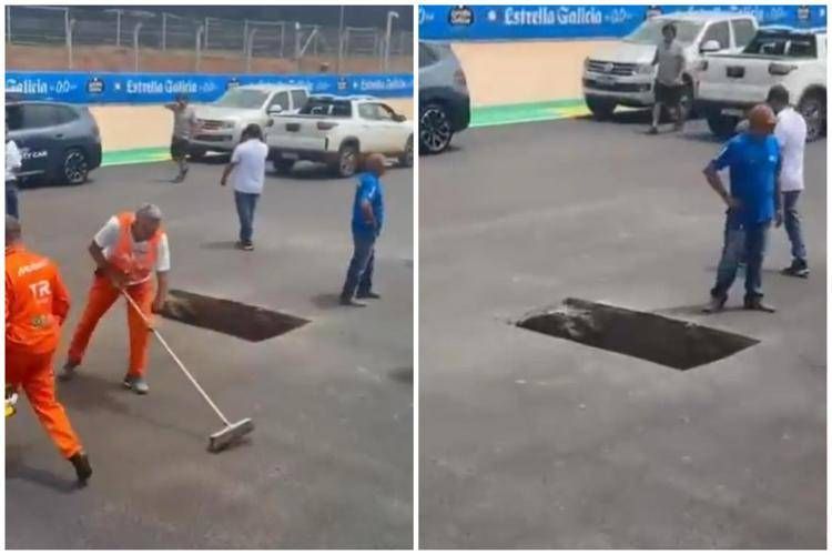 Il buco in pista - X