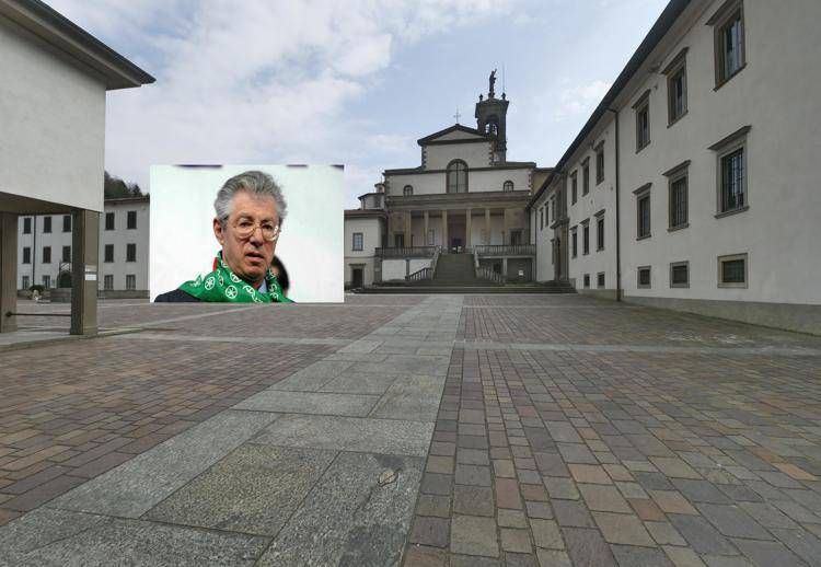 Il monastero di Pontida dove si celebrano i funerali di Umberto Bossi - Ipa