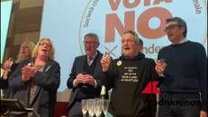 Per Landini brindisi e 'Bella Ciao' a San Lorenzo a Roma - Video