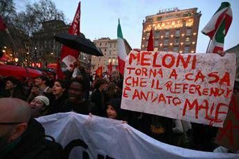 Manifestazione a Roma dopo la vittoria del No al referendum sulla Giustizia - Fotogramma /Ipa - Fotogramma /Ipa