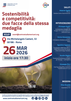 Energia, a Roma l'evento 'Sostenibilità e competitività: due facce della stessa medaglia'