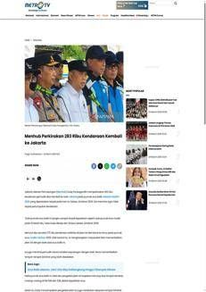 Indonesia: Rientro di Eid al-Fitr 2026, previsti 283mila veicoli a Jakarta